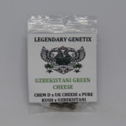 Uzbekistani Green Cheese rare marijuana seeds Snow High Genetics