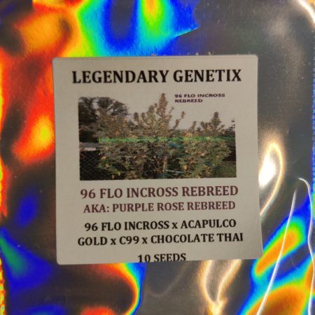 96' Flo Incross Rebreed (aka Purple Rose Rebreed) cannabis seeds
